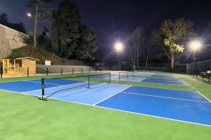 São oito campos de pickleball, localizados no COmplexo Desportivo Belo Horizonte